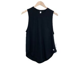 Scorpio Sol Black Ribbed Tank Top Loose Fit Small